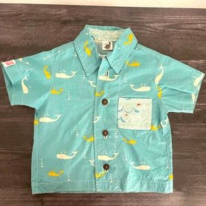 Mamanu Kids Whale Dress Shirt